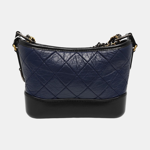 Authenticated pre-owned  GABRIELLE Small Quilted Calfskin Blue - Shoulder Bag at Looply