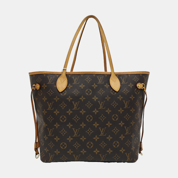 NEVERFULL MM Monogram Coated Canvas Brown