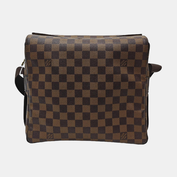 NAVIGLIO MM Damier Ebene Coated Canvas Brown
