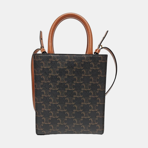 CABAS CELINE Mini Coated Canvas Brown