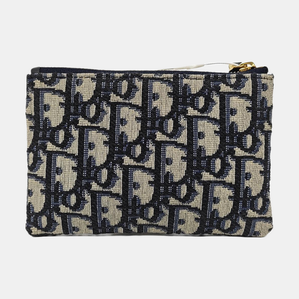 Oblique Canvas Wallet Blue