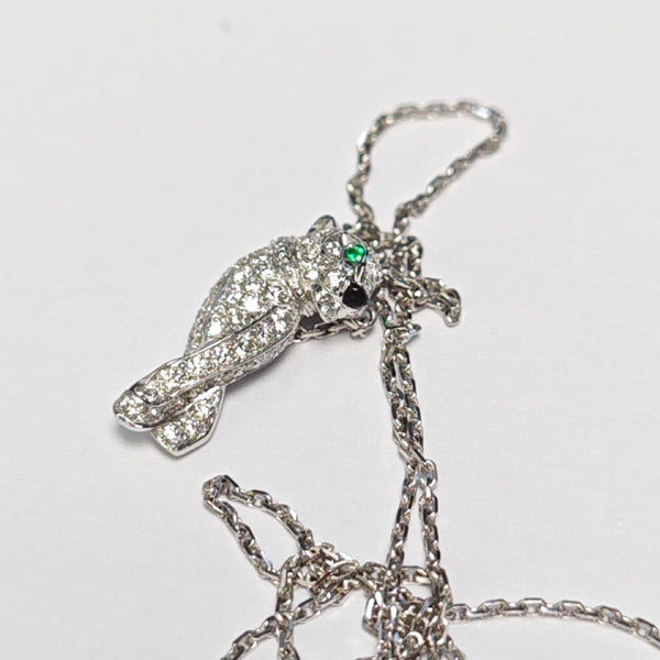 PANTHÈRE DE CARTIER 18k White Gold Silver Necklace