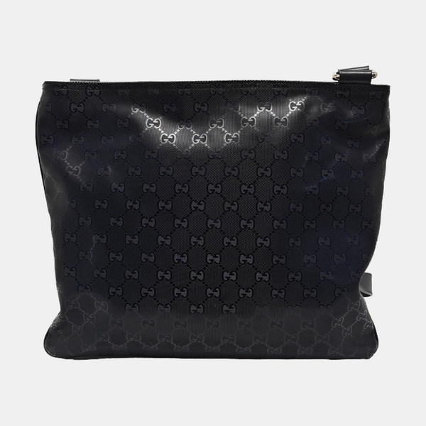 Monogram Coated Canvas Shoulder Bag Blue
