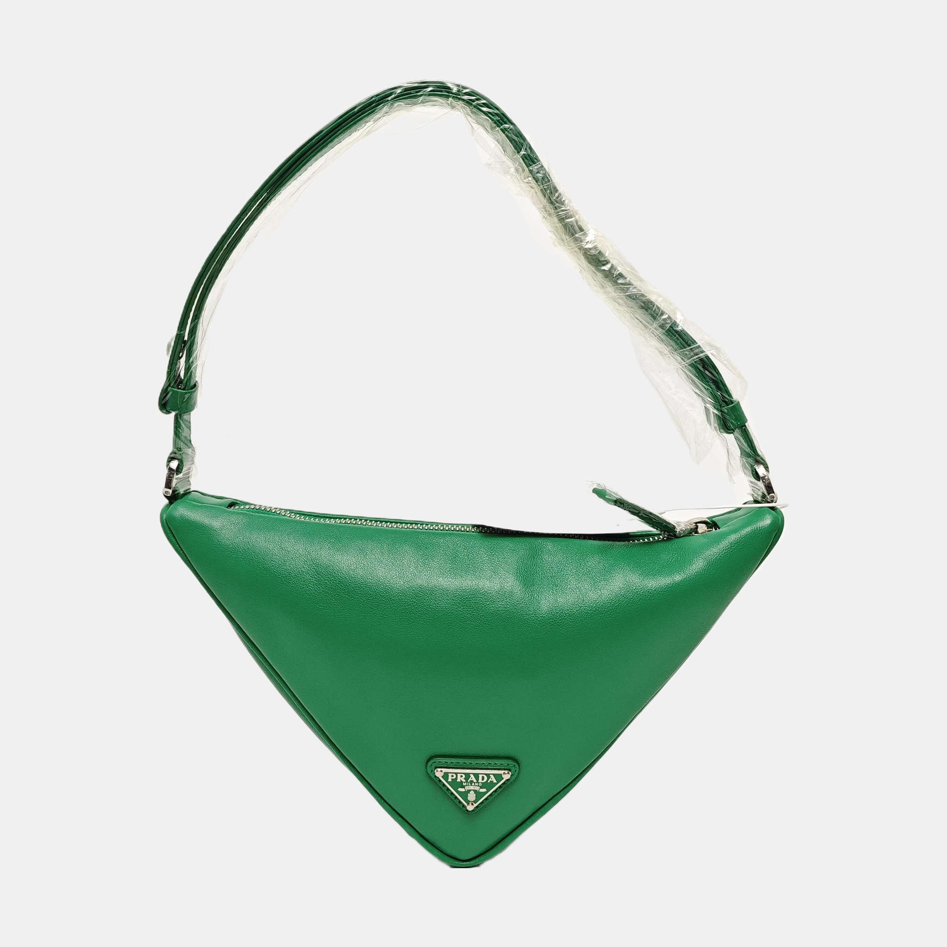 Triangle Calfskin Green