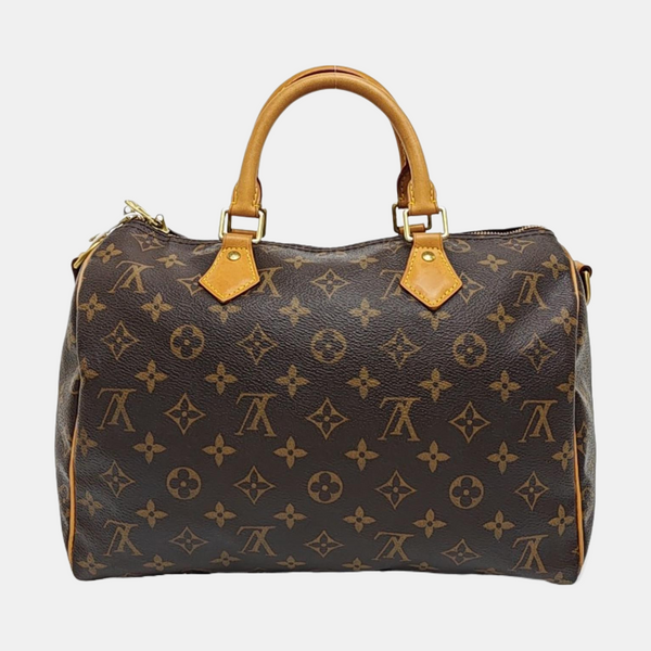 SPEEDY 30 Monogram Coated Canvas Brown