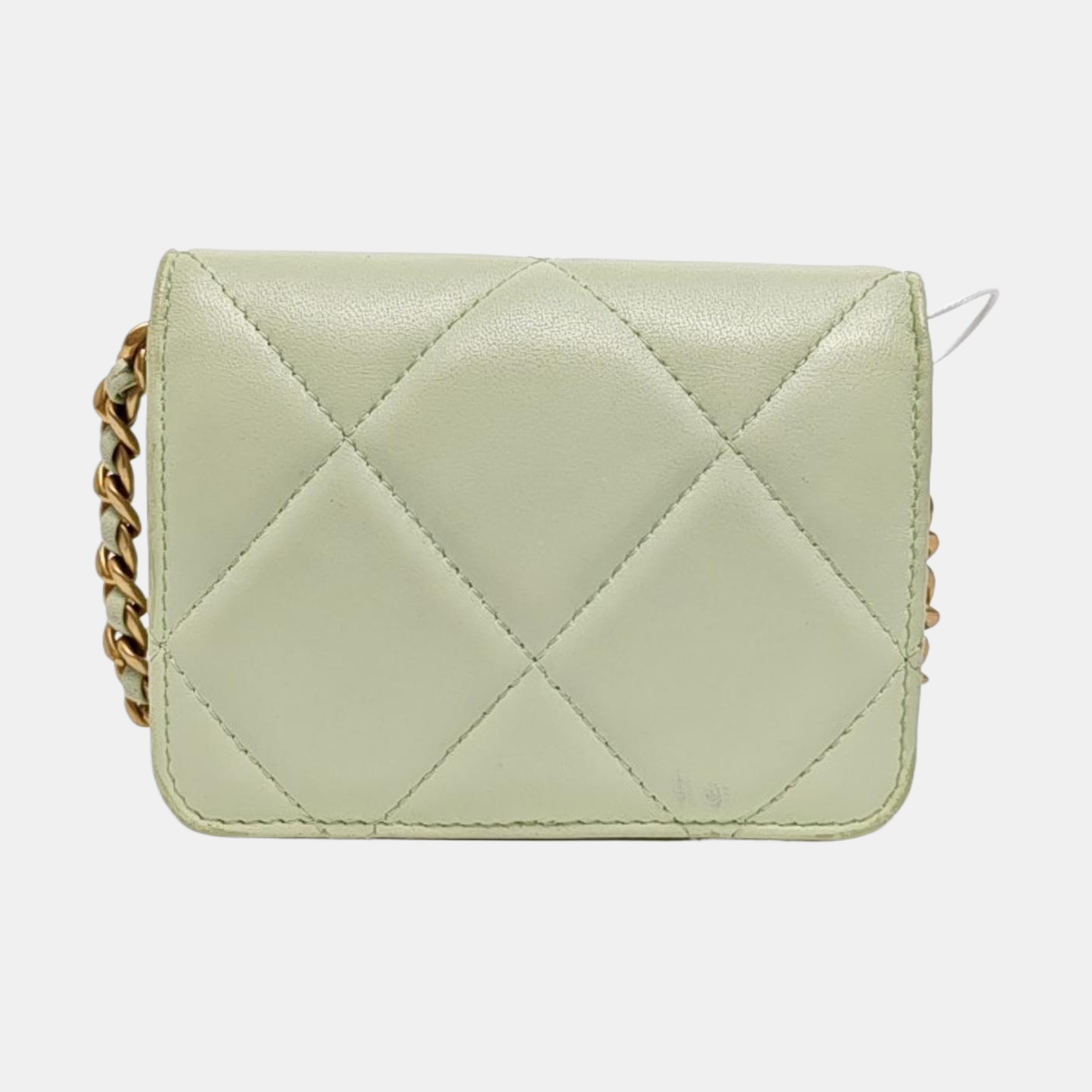 Authenticated pre-owned  CHANEL 19 Quilted Lambskin Green - Crossbody Bag at Looply