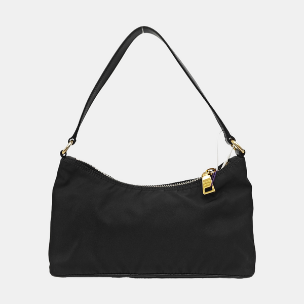 Nylon Top Handle Bag Black