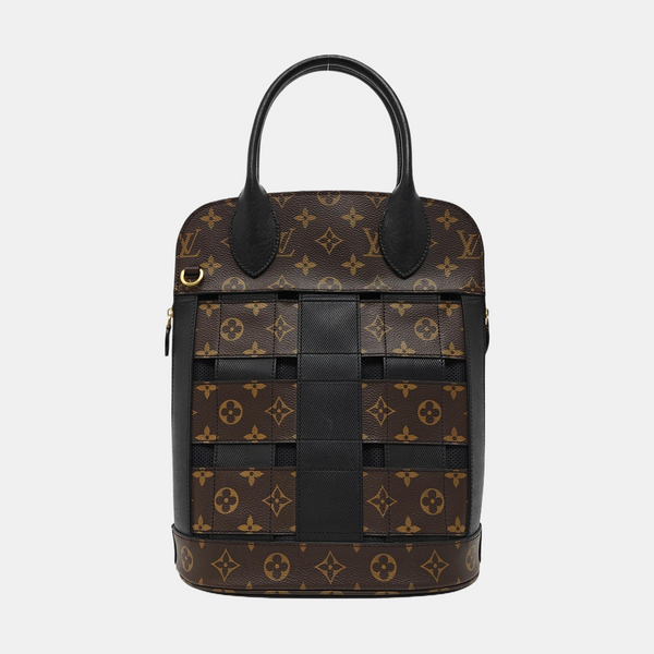 Monogram Coated Canvas Shoulder Bag Brown