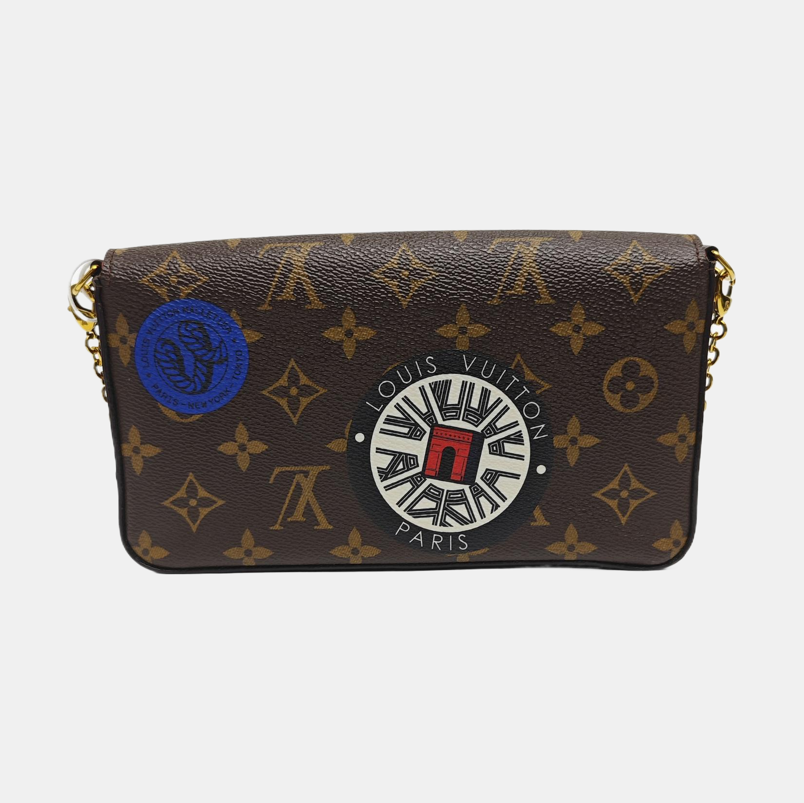 FÉLICIE Monogram Coated Canvas Brown