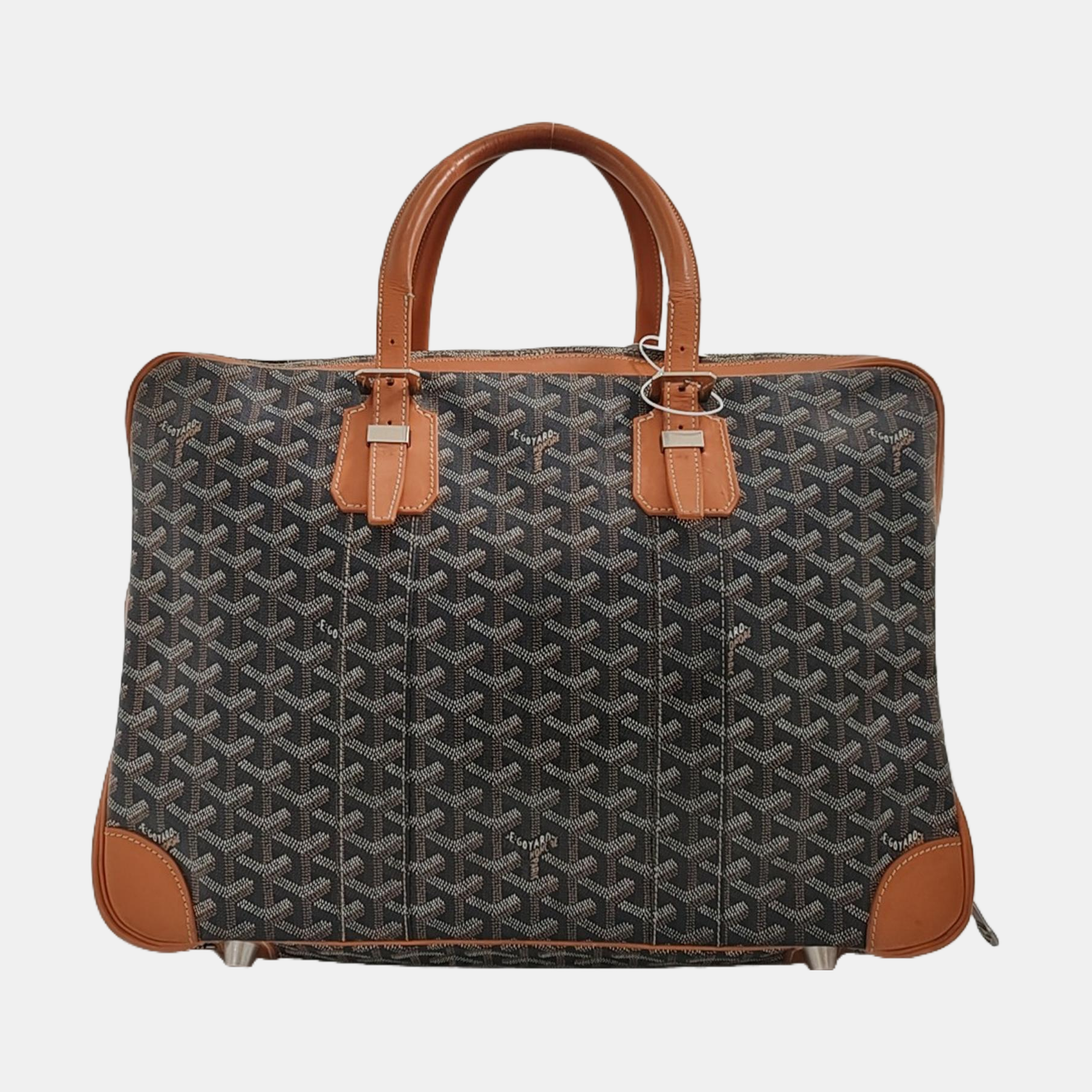 Authenticated pre-owned  Ambassade Coated Canvas Black - Top Handle Bag at Looply