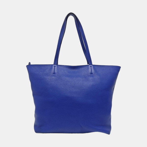 Calfskin Tote Bag Blue