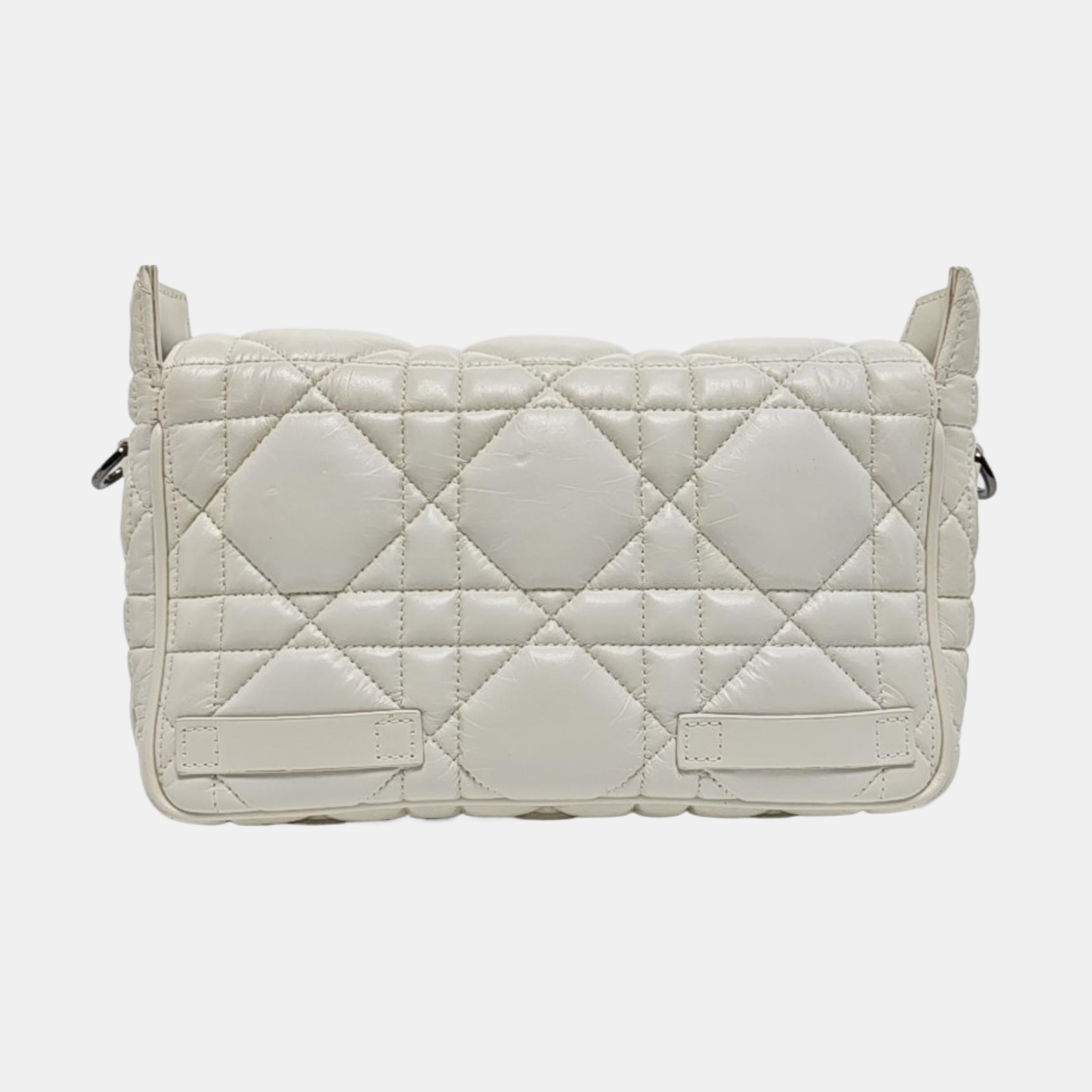 Authenticated pre-owned  Diorcamp Small Cannage Calfskin White - Shoulder Bag at Looply