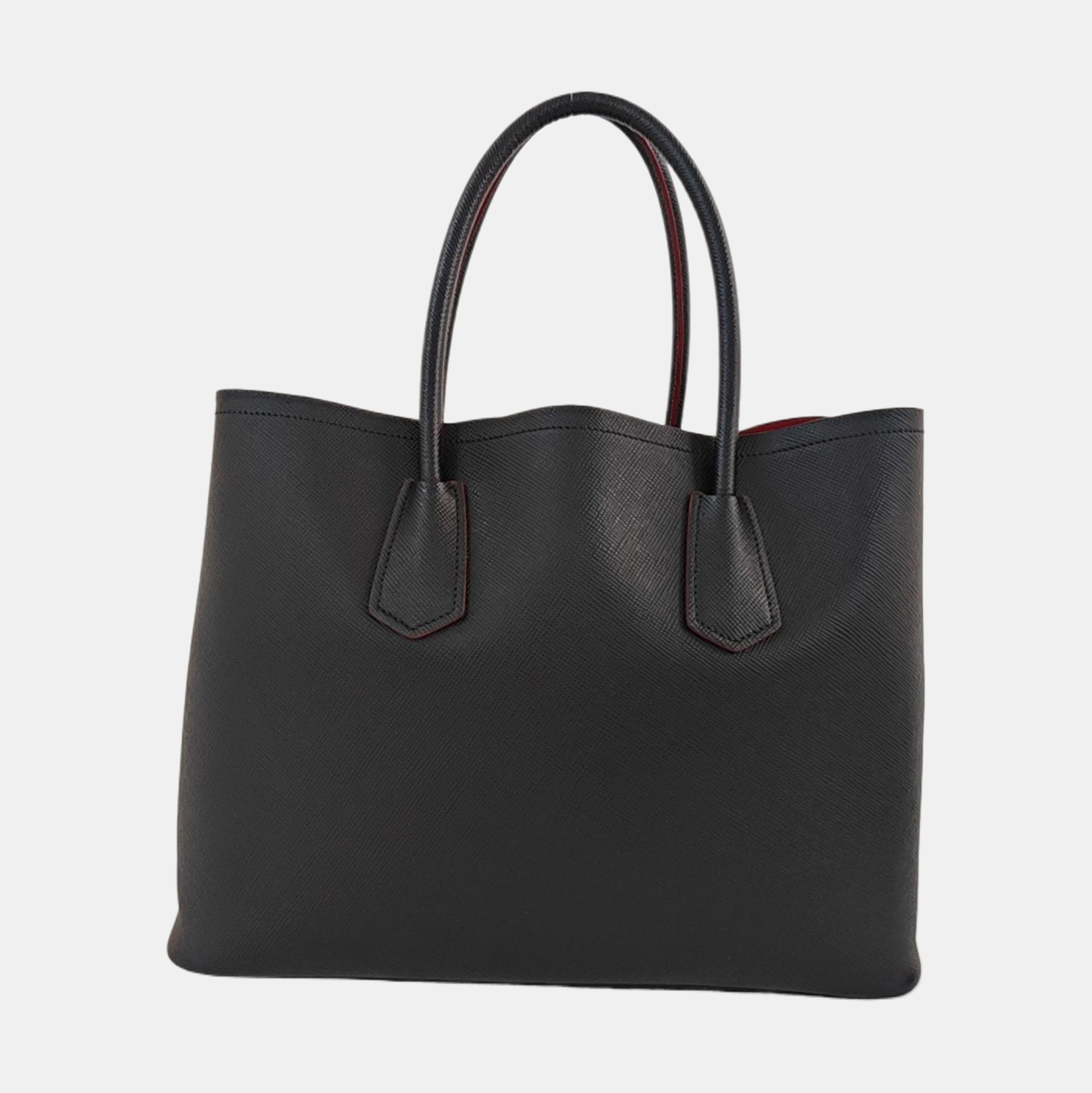 Double Saffiano Calfskin Black
