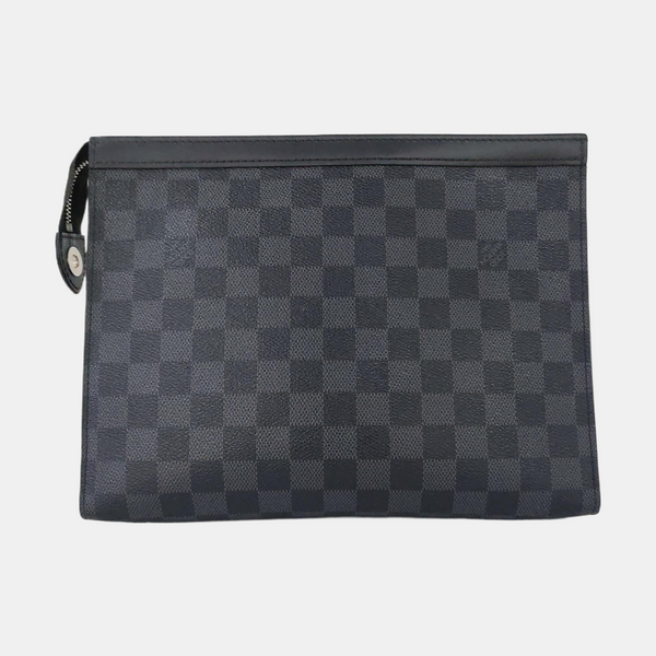 Pochette Voyag MM Damier Graphite Coated Canvas Gray