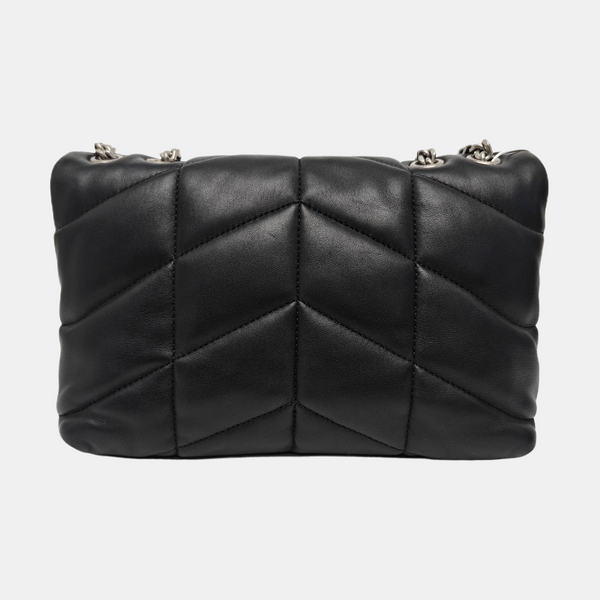 PUFFER TOY Mini Quilted Lambskin Black