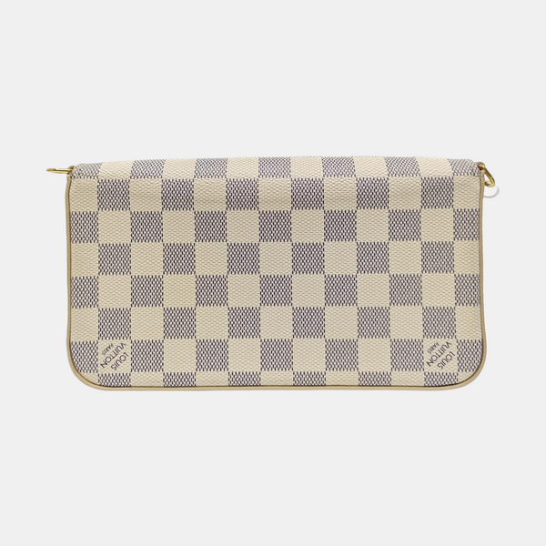 FÉLICIE Damier Azur Coated Canvas White