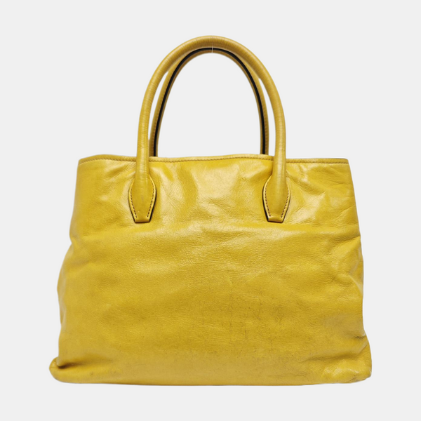 Calfskin Tote Bag Yellow