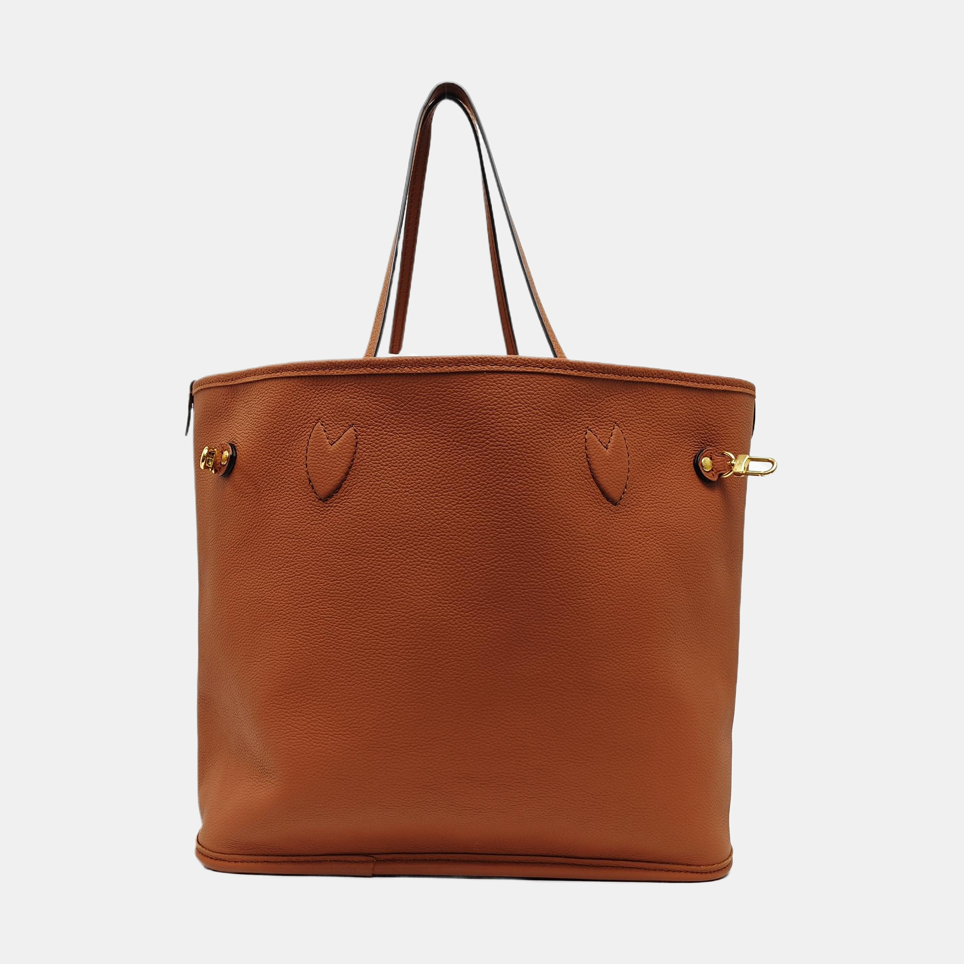 NEVERFULL INSIDE OUT MM Monogram Calfskin Brown