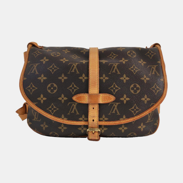 SAUMUR Monogram Coated Canvas Brown