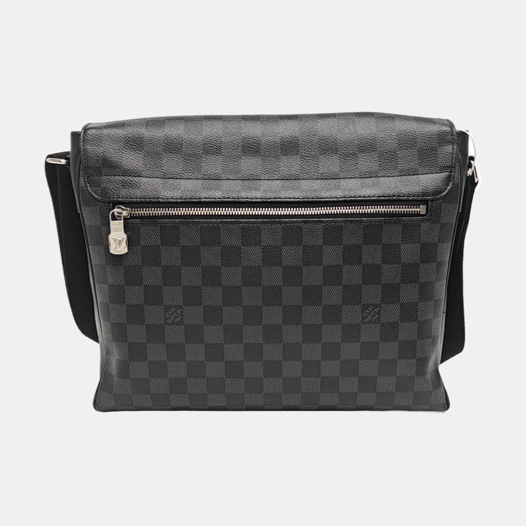 DISTRICT MM Damier Graphite Coated Canvas Gray