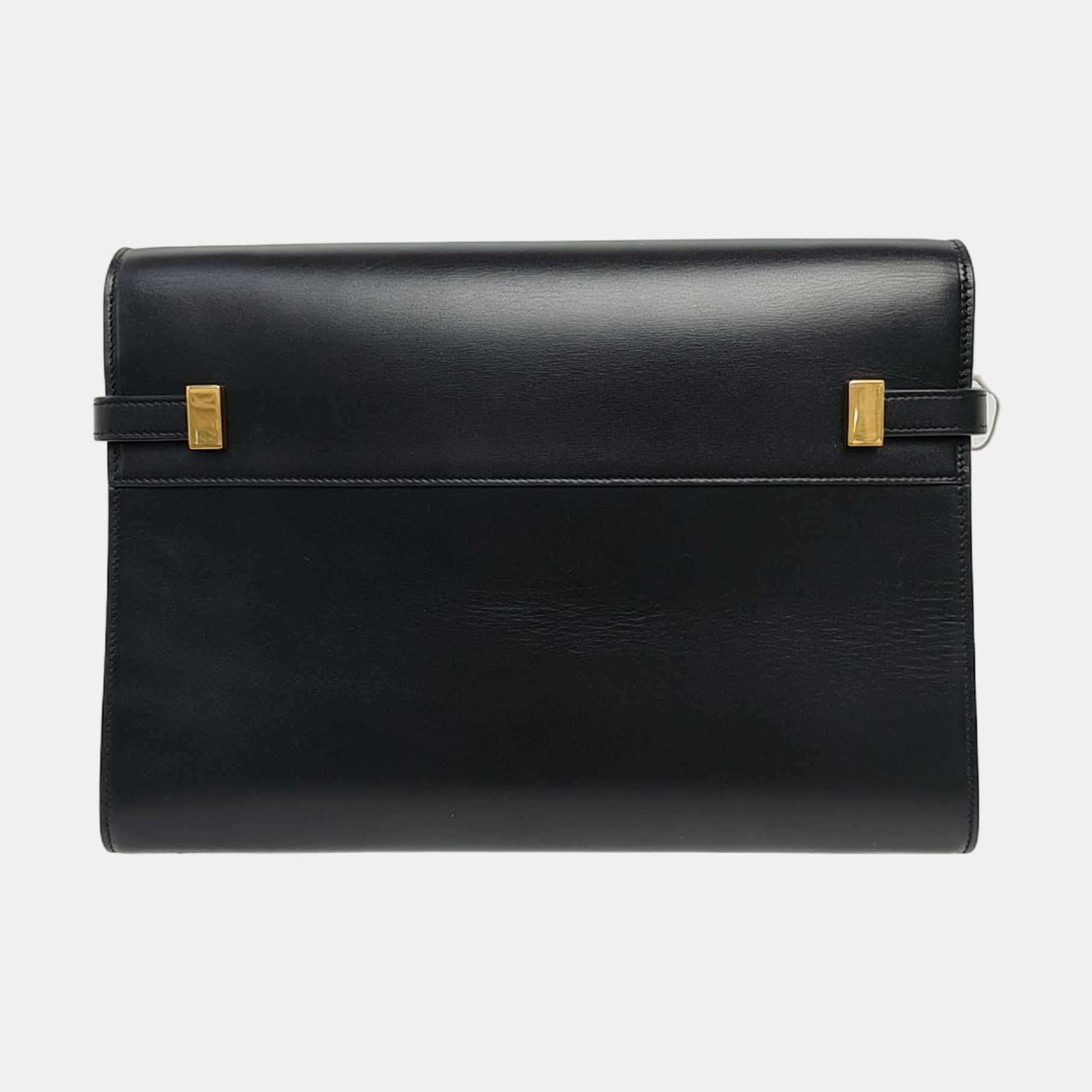 MANHATTAN Medium Calfskin Black