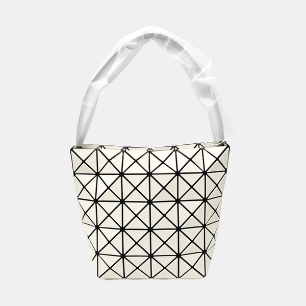 Special Material Bucket Bag Beige
