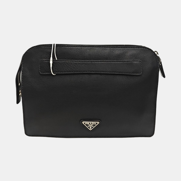 Calfskin Clutch Black
