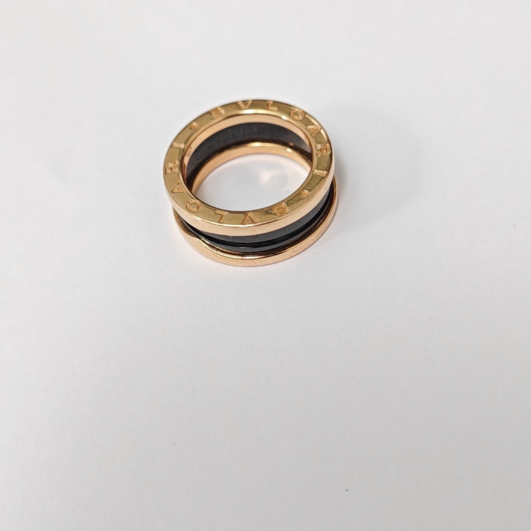 B.ZERO1 18k Rose Gold Ring EU 51