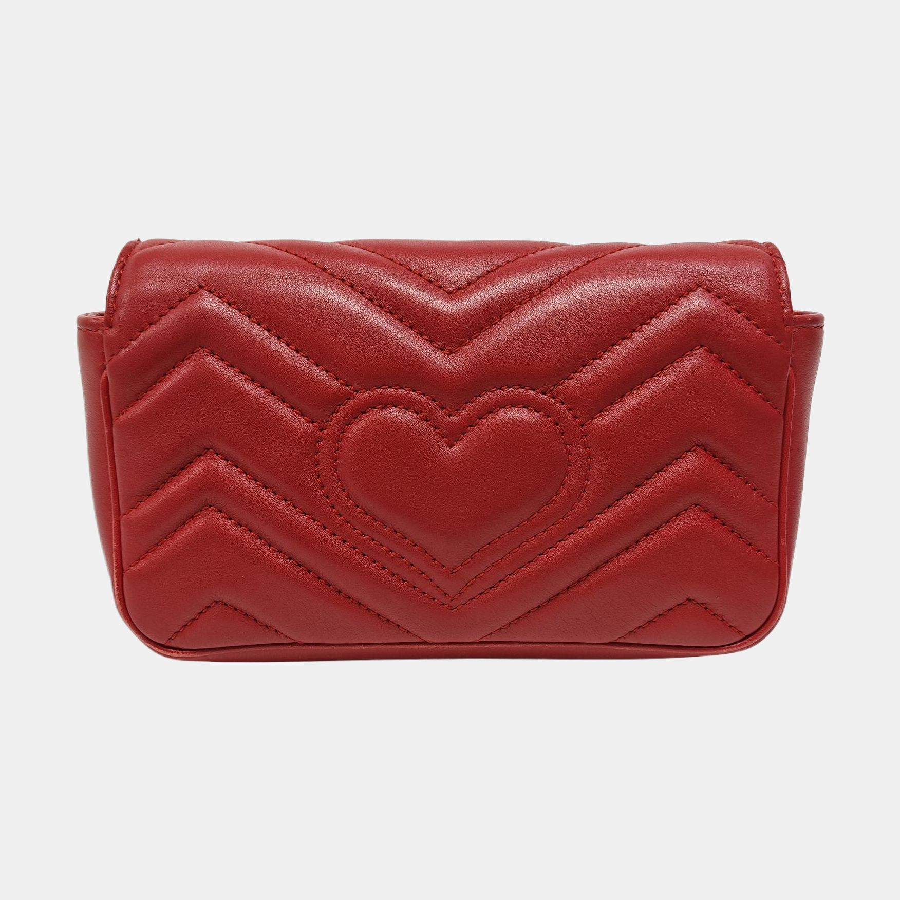 GG Marmont Mini Quilted Calfskin Red