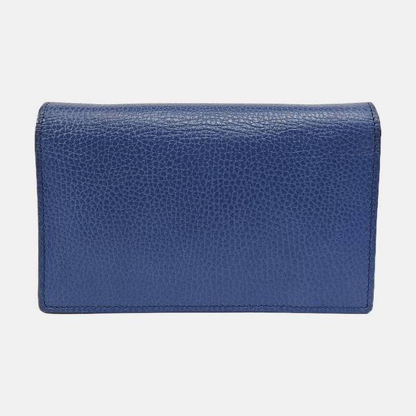 Interlocking G Small Calfskin Blue