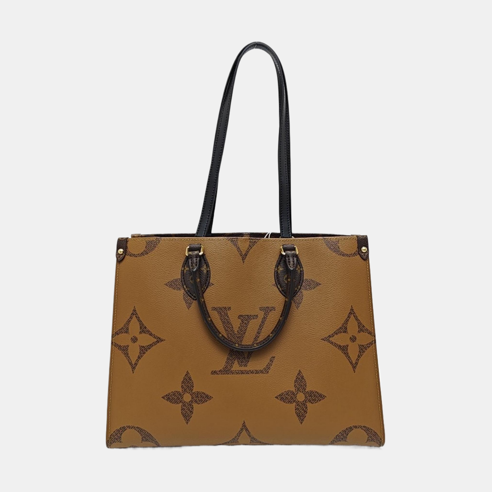 ONTHEGO MM Monogram Coated Canvas Brown