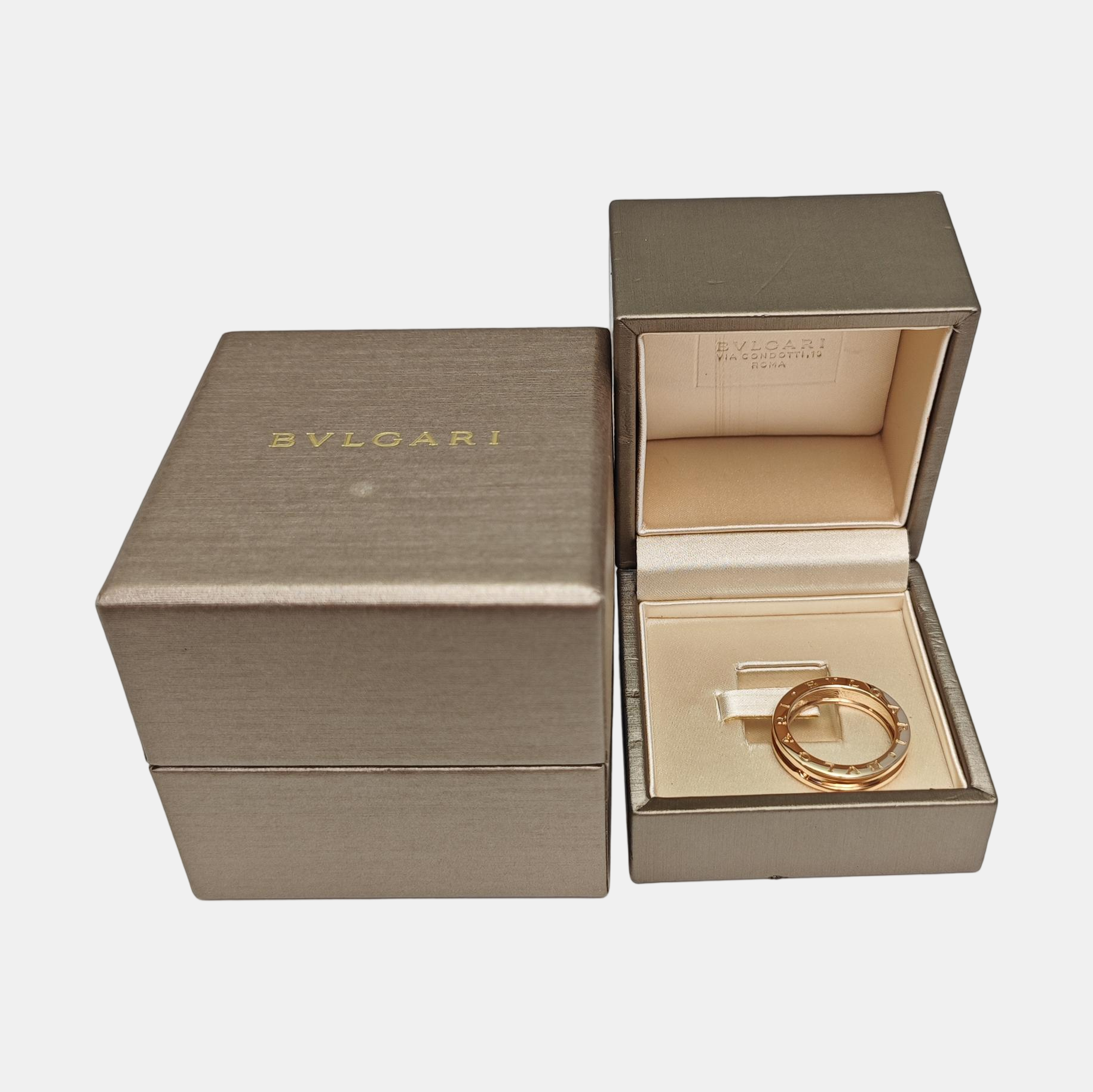 B.ZERO1 18k Rose Gold Ring EU 57
