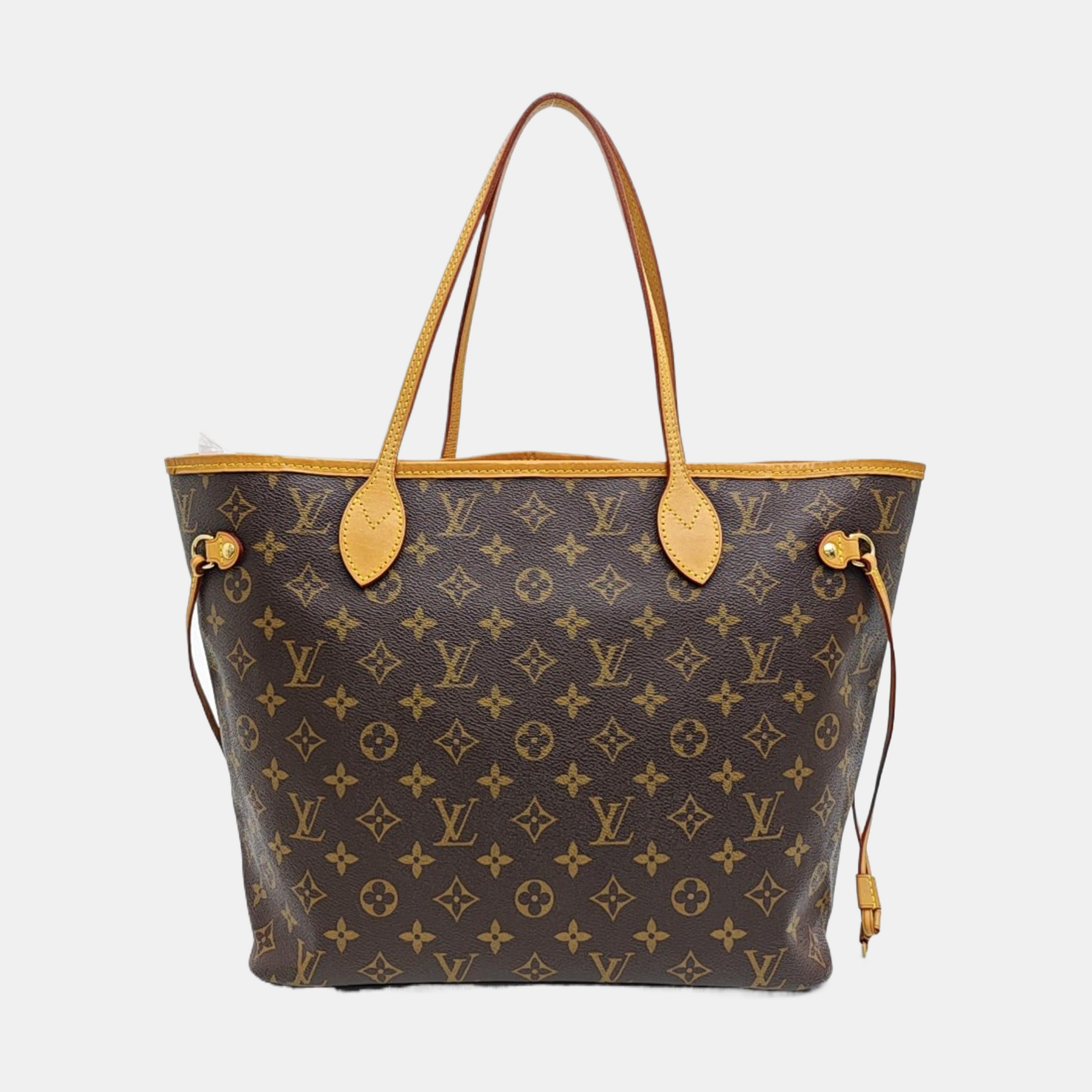 NEVERFULL MM Monogram Coated Canvas Brown