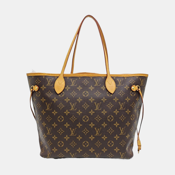 NEVERFULL MM Monogram Coated Canvas Brown