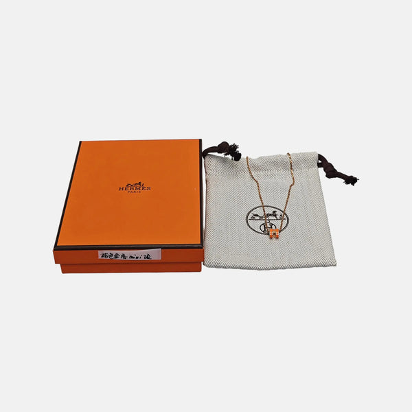 Pop H Metal Gold Necklace