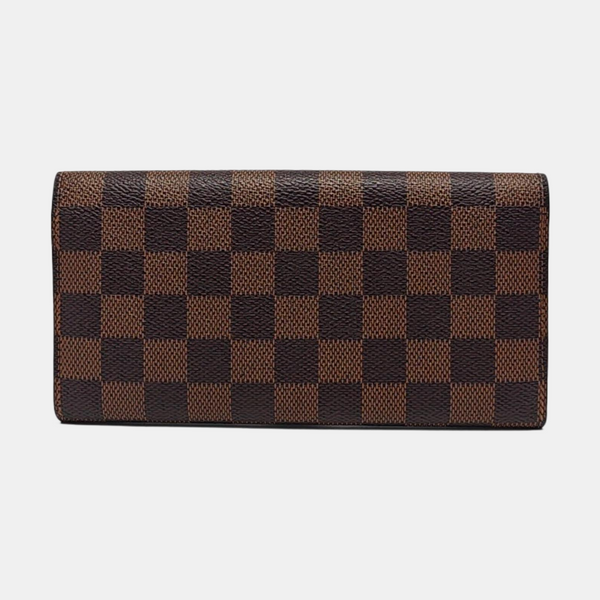 JOSÉPHINE Damier Ebene Coated Canvas Brown Wallet