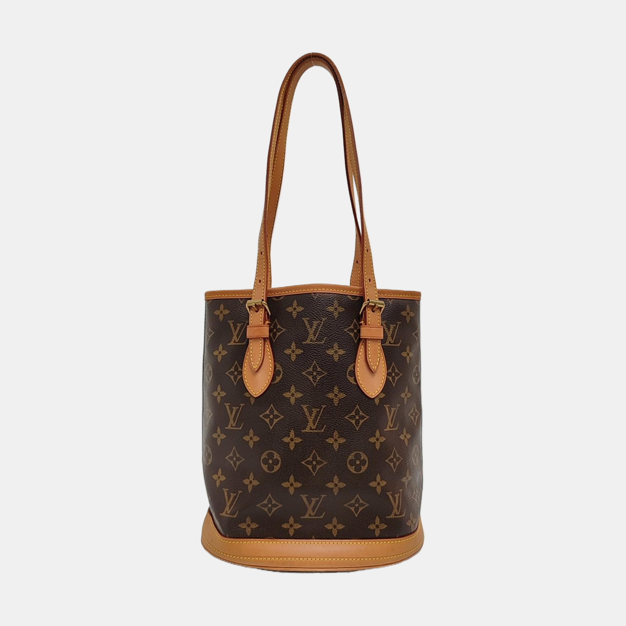 BUCKET PM Monogram Coated Canvas Brown