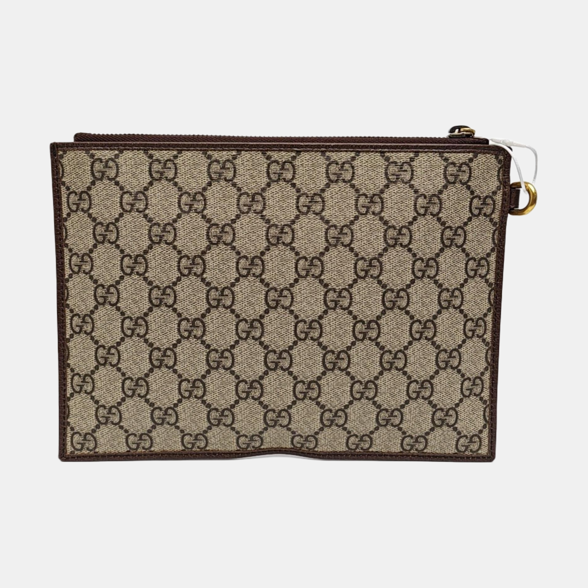 Ophidia Small Monogram Coated Canvas Beige