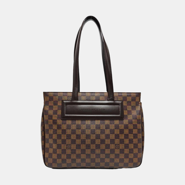 PARIOLI PM Damier Ebene Coated Canvas Brown