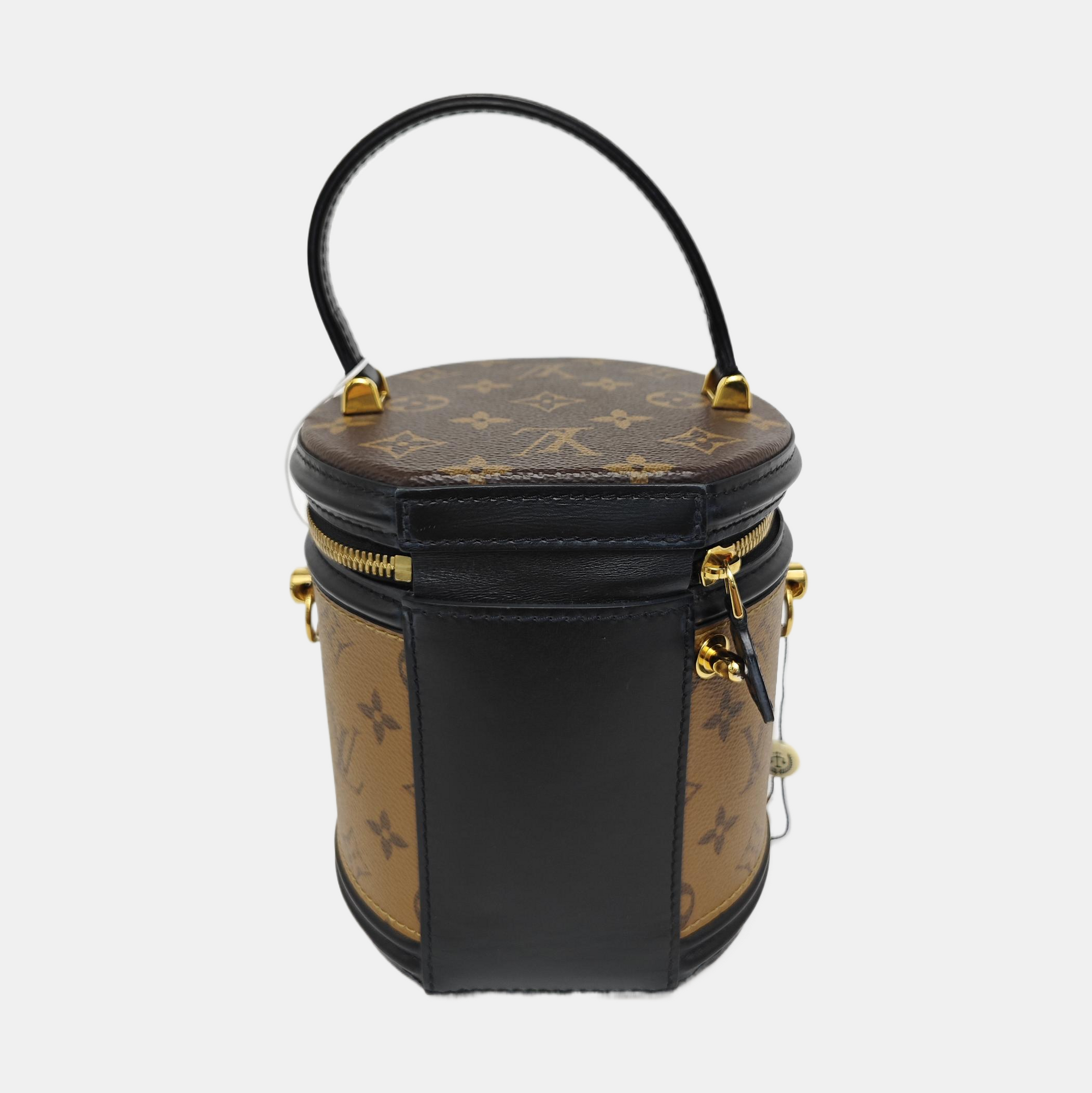 CANNES PM Monogram Coated Canvas Brown