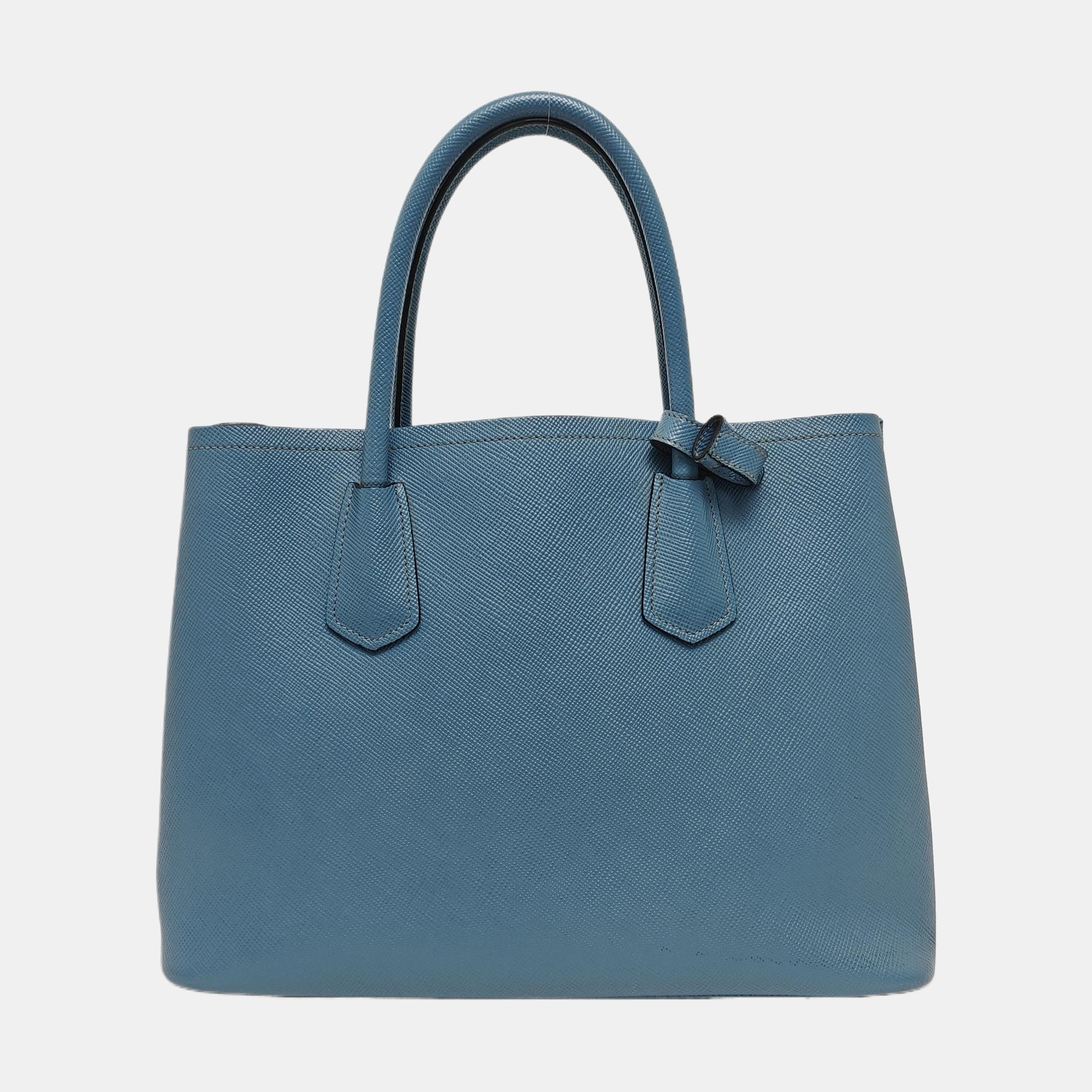 Double Medium Saffiano Calfskin Blue