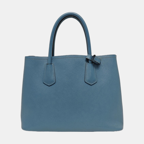 Double Medium Saffiano Calfskin Blue