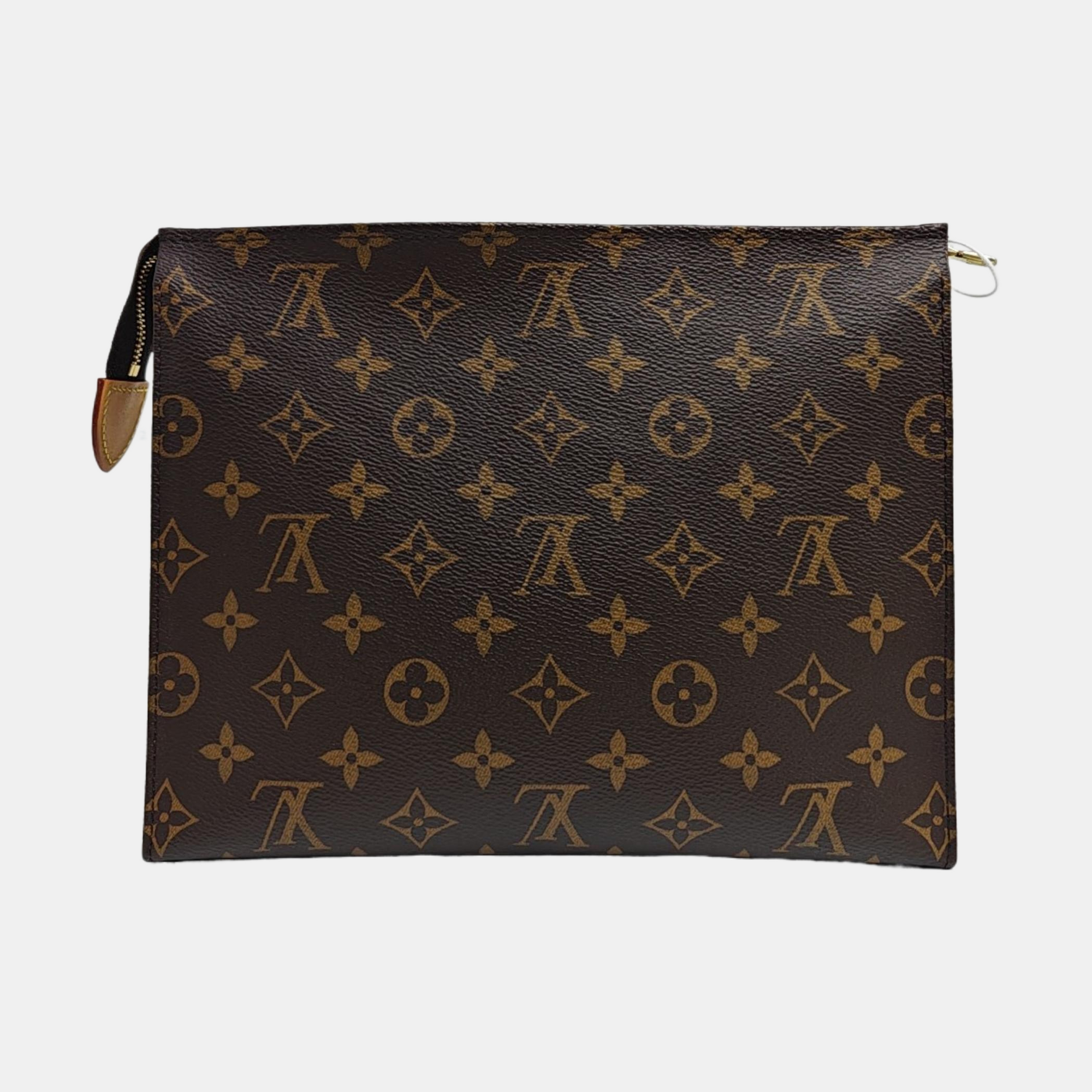 TOILET POCKET 26 Monogram Coated Canvas Brown