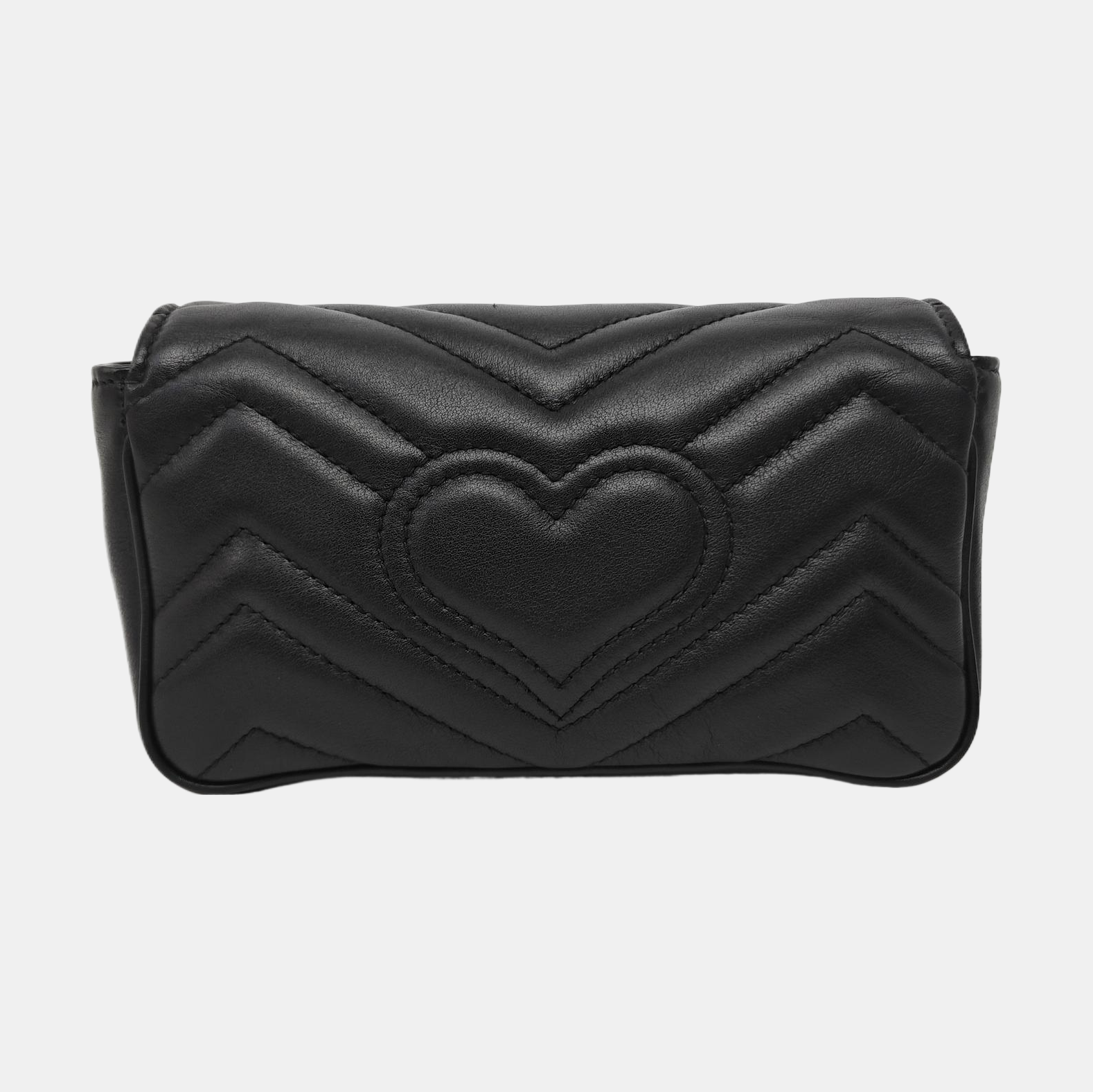 GG Marmont Mini Quilted Calfskin Black