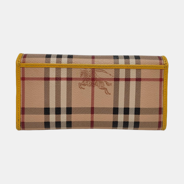 Coated Canvas Wallet Beige