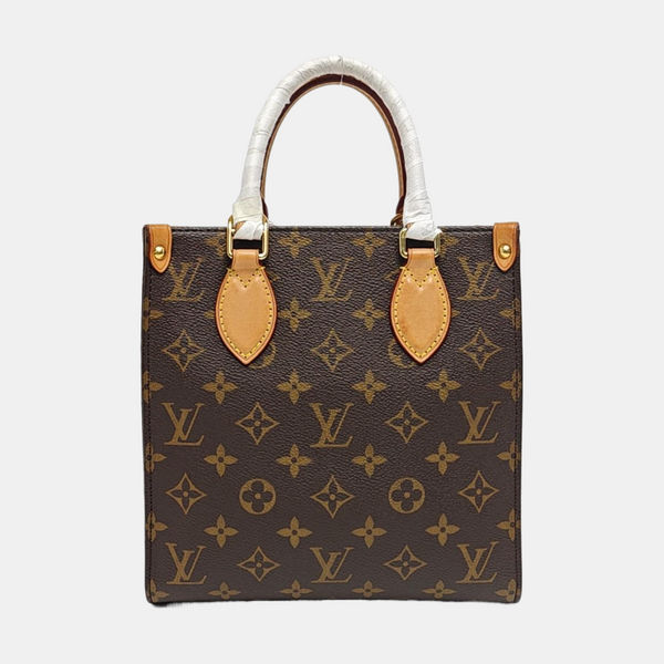 SAC PLAT BB Monogram Coated Canvas Brown