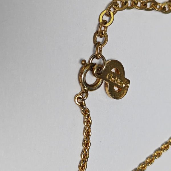 Twist Round Metal Gold Necklace