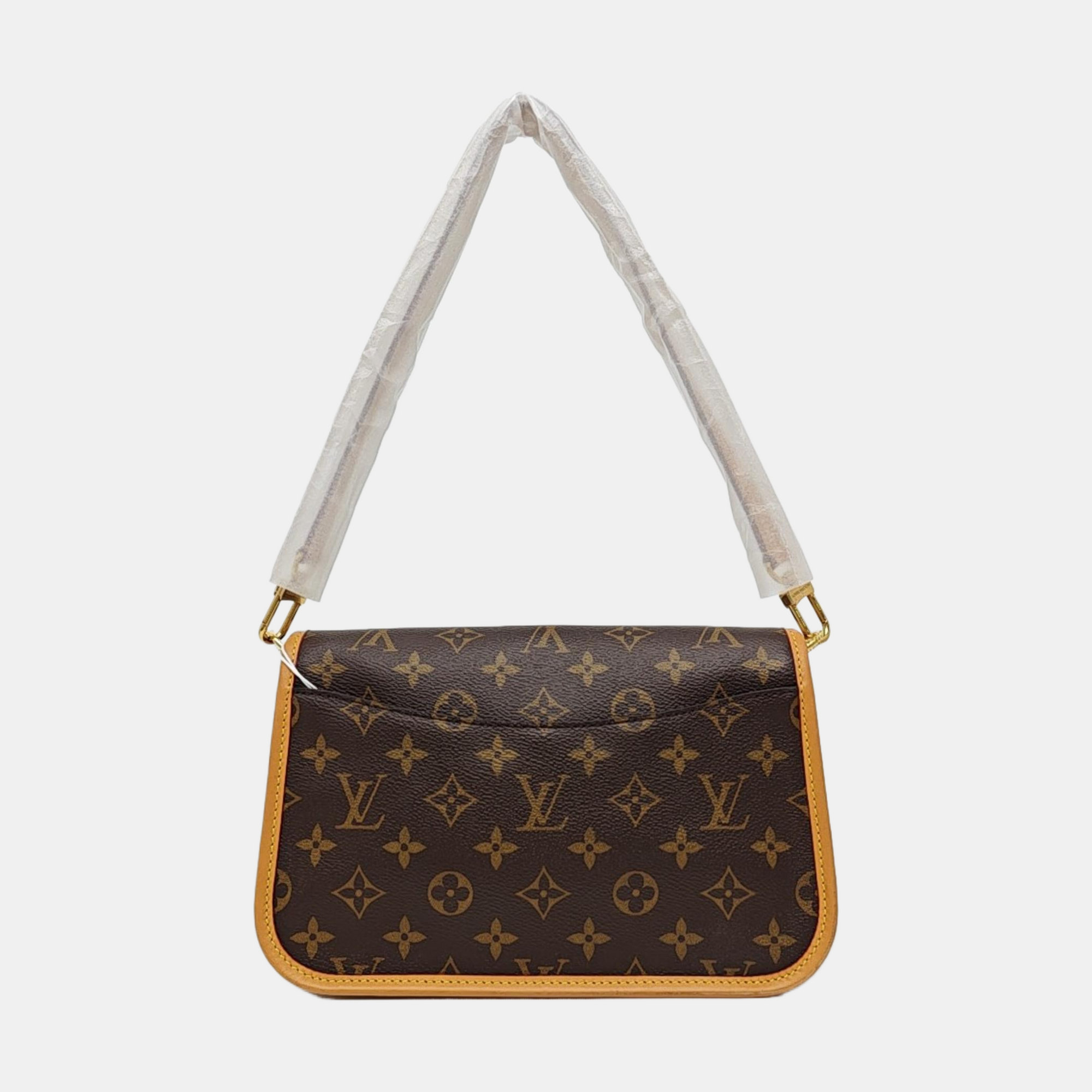 DIANE Monogram Coated Canvas Brown