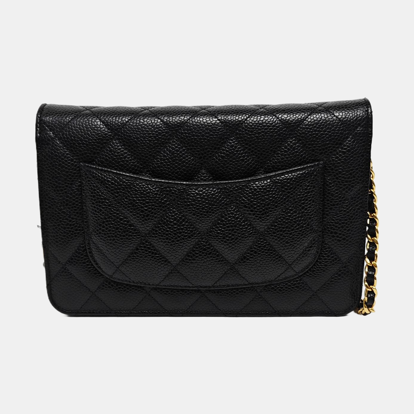 WOC Quilted Grained Calfskin Black