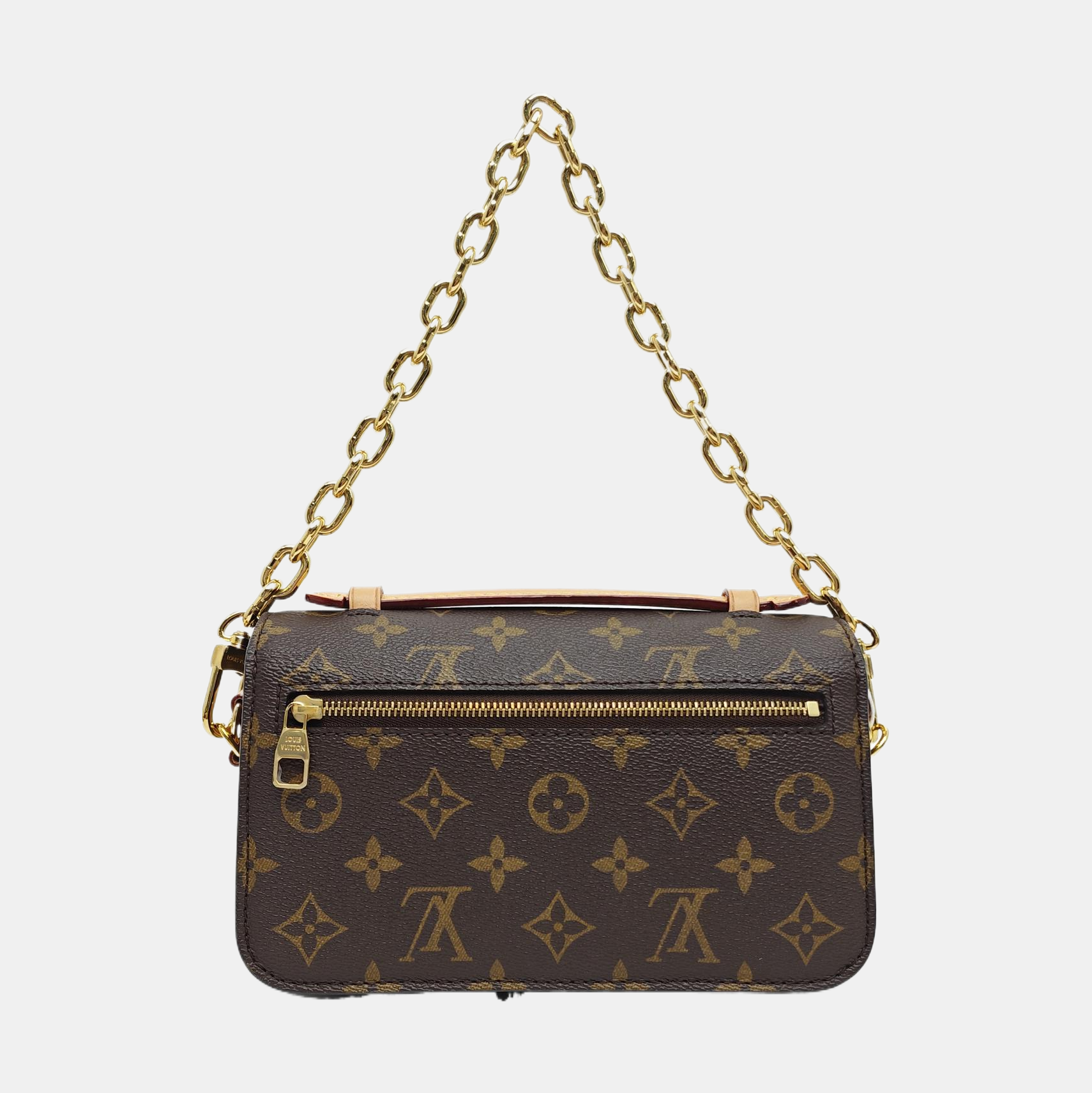 MÉTIS EAST WEST Monogram Coated Canvas Brown